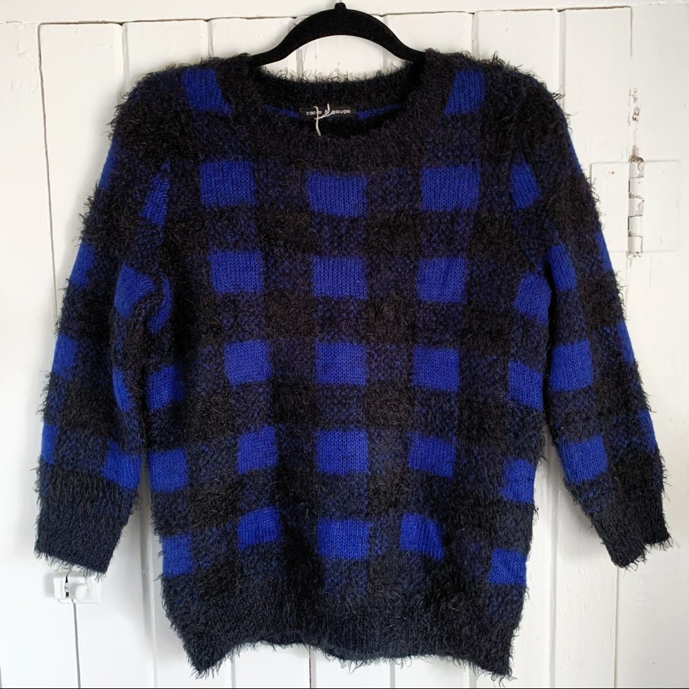 Cable & Gauge Fuzzy Sweater